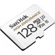 Карта памет SANDISK High Endurance, SD Адаптер, micro SDXC UHD, V30, 128GB, Class 10, SD-SDSQQVR-128G-GN6IA