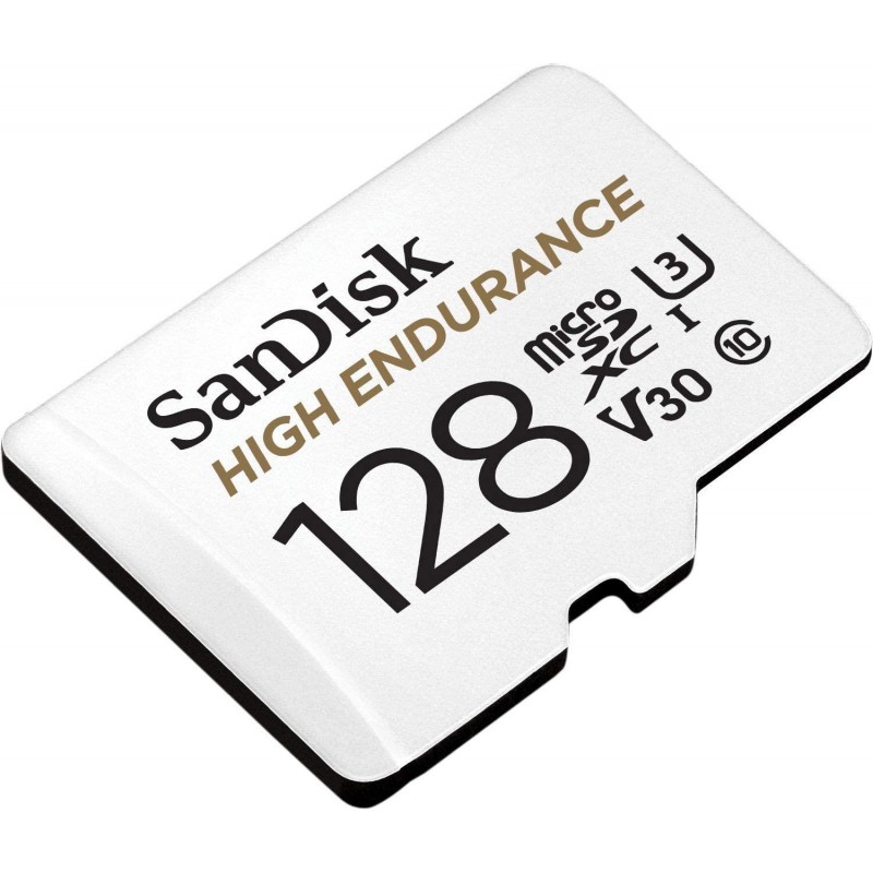 Карта памет SANDISK High Endurance micro SDHC UHS-I, A1, SD Адаптер, 128GB, Class 10, 100Mb/s, SD-SDSQQNR-128G-GN6IA