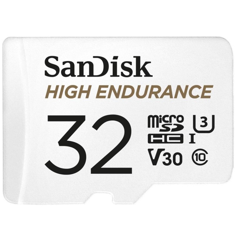 Карта памет SANDISK High Endurance, microSDXC, 32GB, U3, 100 Mb/s, SD адаптер-SDSQQNR-032G-GN6IA