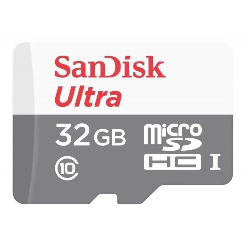 Карта памет SANDISK Ultra microSDHC UHS-I, 32GB, Class 10, 80Mb/s, Адаптер-SD-SDSQUNR-032G-GN3MA