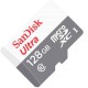 Карта памет SANDISK Ultra microSDXC UHS-I, 128GB, Class 10, 100Mb/s, Адаптер, SD-SDSQUNR-128G-GN3MN