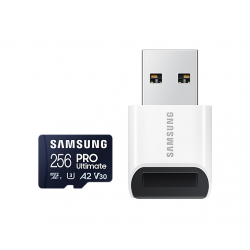 Карта памет Samsung PRO Ultimate, microSDXC, UHS-I, 256GB, Адаптер, USB четец