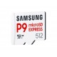 Карта памет Samsung microSDXC, 512GB P9 Express , 800 MB/s, UHS-I 90 MB/s U3, V30, A1