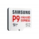 Карта памет Samsung microSDXC, 512GB P9 Express , 800 MB/s, UHS-I 90 MB/s U3, V30, A1