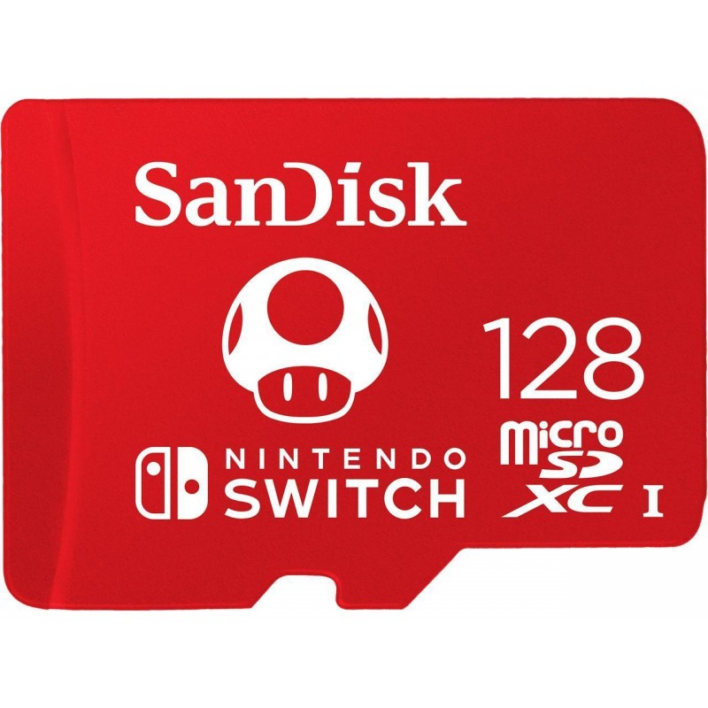 Карта памет SanDisk for Nintendo Switch, microSDXC UHS-I, 128GB, До 100MB/s, SD-SDSQXAO-128G-GNCZN