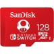 Карта памет SanDisk for Nintendo Switch, microSDXC UHS-I, 128GB, До 100MB/s, SD-SDSQXAO-128G-GNCZN