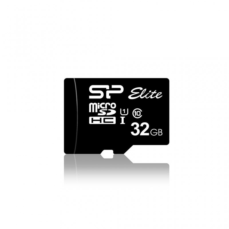 Карта памет Silicon Power Elite, 32GB, Micro SDHC/SDXC, UHS-I, SD Adapter, SLP-SD-STHBU1V10SP-32GB