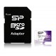 Карта памет Silicon Power Superior Pro, 128GB, microSDXC, Class 10, SD Adapter, SLP-SD-STXDU3V20AB-128GB