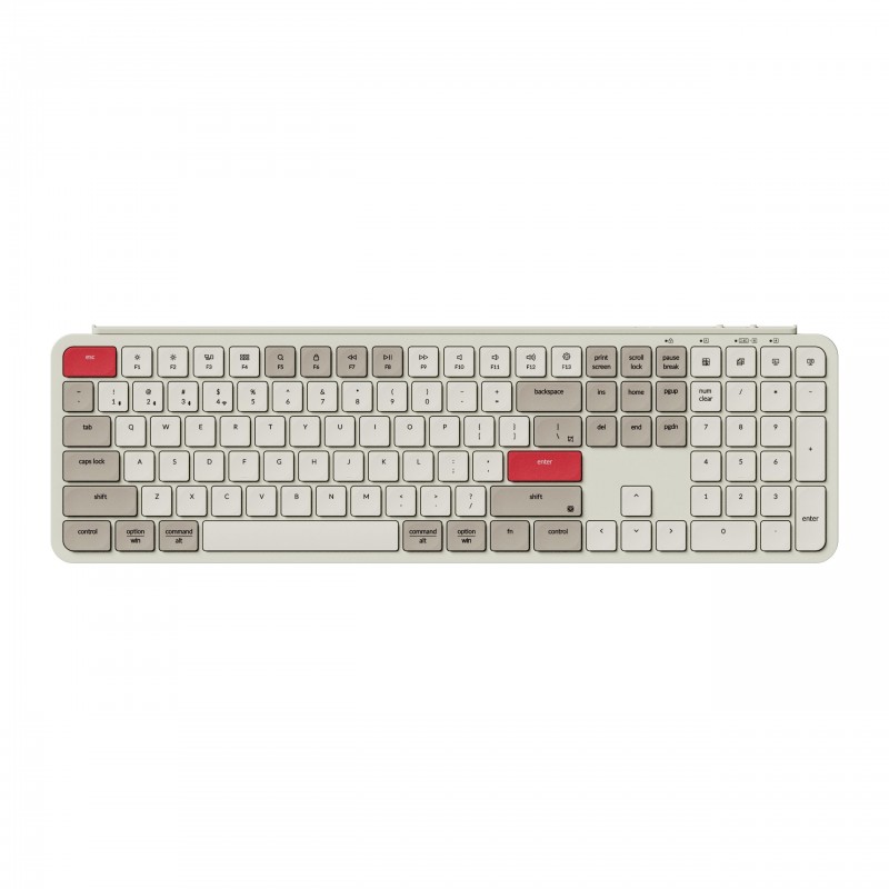 Безжична клавиатура Keychron B6 Pro Ultra-Slim - Retro Red