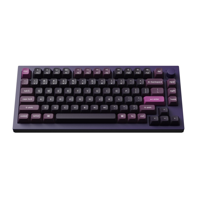 Безжична механичка клавиатура Keychron Q1 MAX Gateron Jupiter Brown Switch - Purple