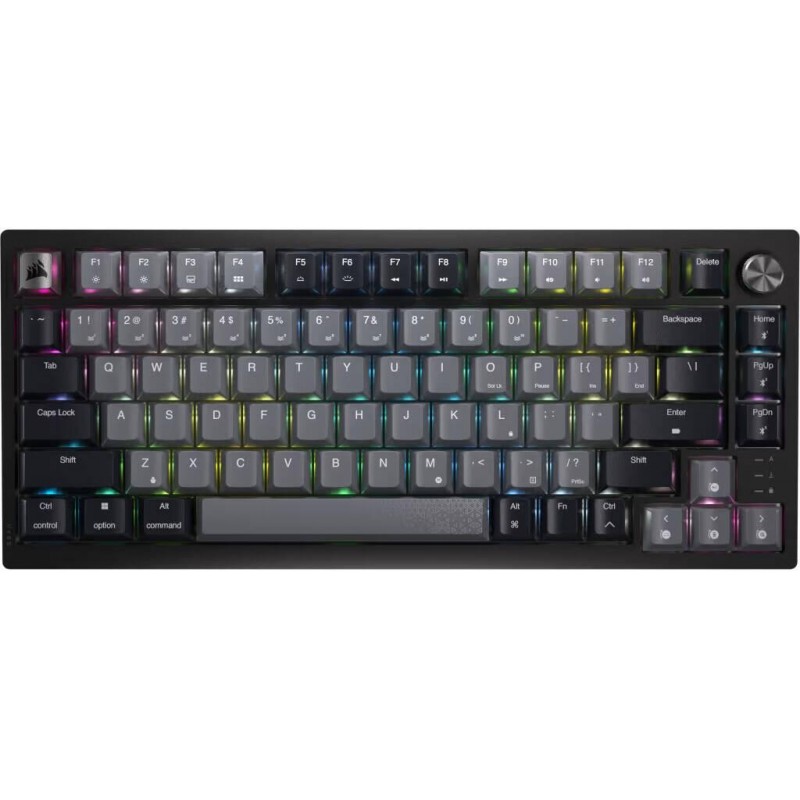 Безжична механична клавиатура Corsair K65 Plus RGB 75% , HS, Corsair NLX Red Key Switches
