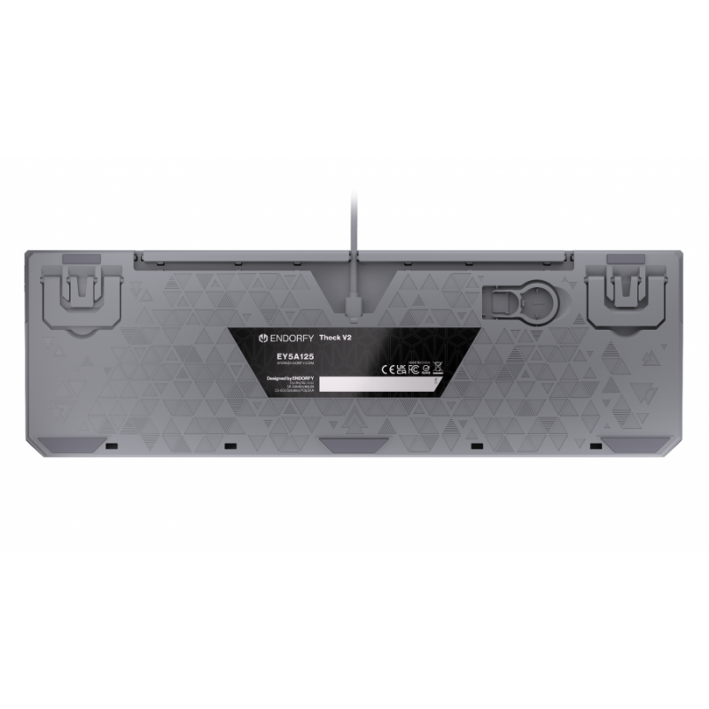 Endorfy механична клавиатура Thock V2 Full Size, PBT, Endorfy Red switch, US Layout