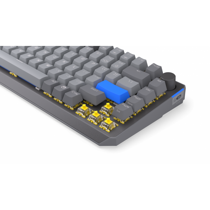 Endorfy механична клавиатура Thock Wireless V2 75%, PBT, Endorfy Yellow switch, US Layout