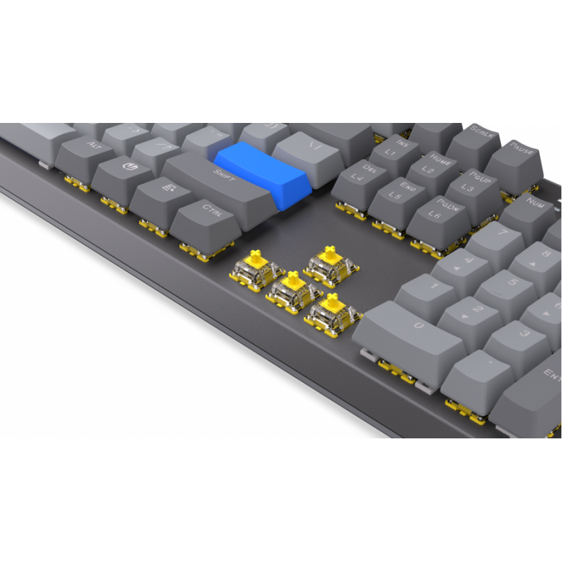 Endorfy механична клавиатура Thock Wireless V2 Full Size, PBT, Endorfy Yellow switch, US Layout