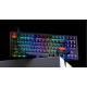 Геймърска Механична клавиатура Keychron V3 TKL Knob QMK Frosted Black Translucent, Keychron K Pro Blue