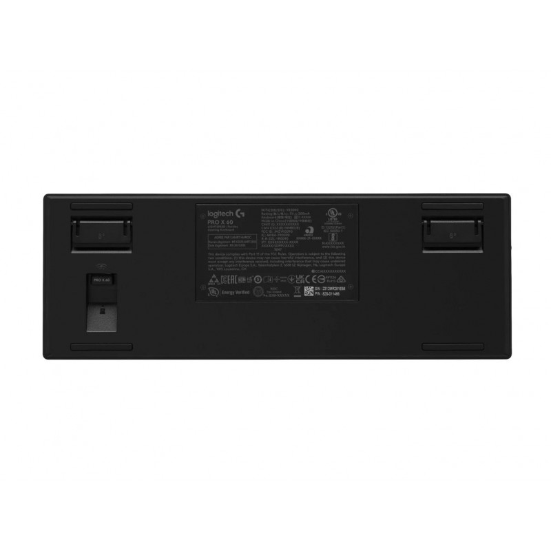Геймърска клавиатура Logitech Pro X 60 Tactile black, KEYCONTROL, LIGHTSYNC, RGB, Черна, LOGITECH-KEY-PRO-X-60-BK