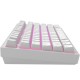 Геймърскa механична клавиатура Dark Project ALU81A Terra Nostra White RGB, FSH-DP-KD-ALU81A-TN-W