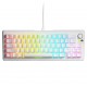 Геймърска механична клавиатура Glorious GMMK 3 65% White - Fox HE Switches, GL-KEY-GATA-2726