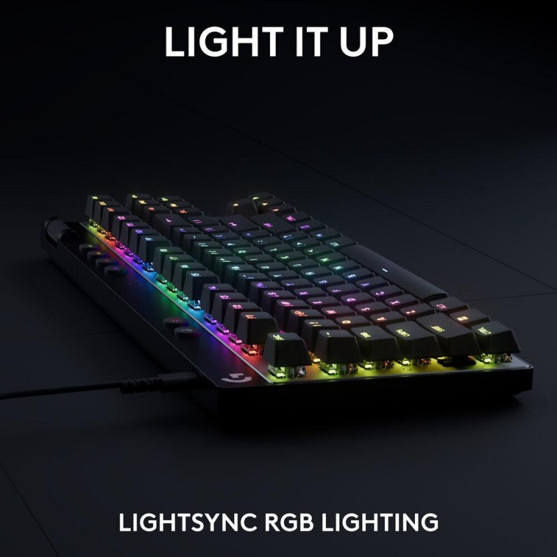 Геймърска механична клавиатура Logitech G Pro X RAPID TKL - Tactile Switch, LOGITECH-KEY-GPRO-TKL-R-B