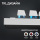 Геймърска механична клавиатура Logitech G Pro X TKL White Lightspeed Tactile Switch, LOGITECH-KEY-GPRO-X-TKL-W