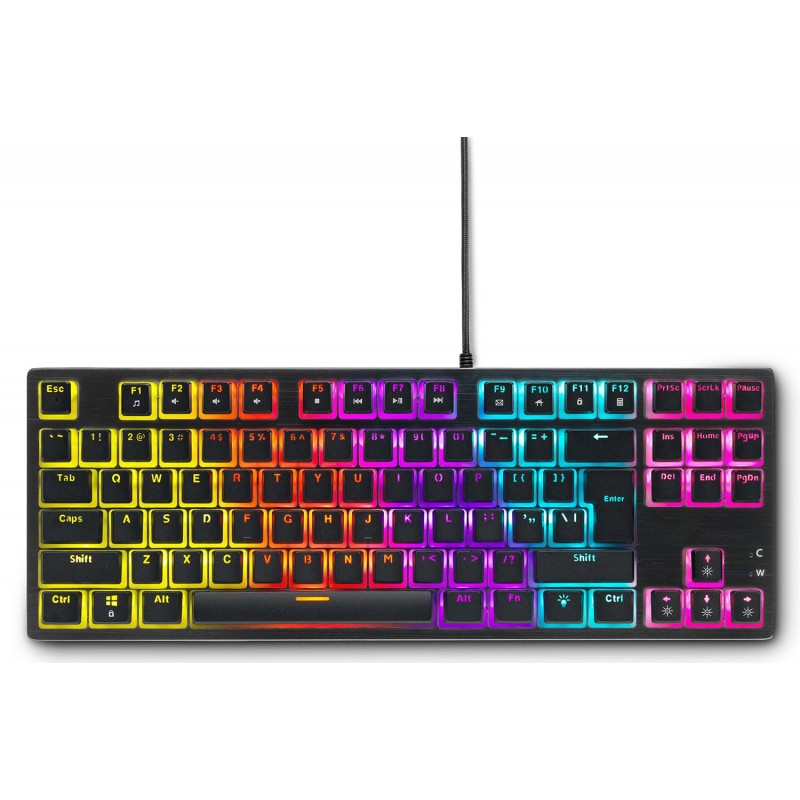 Геймърска механична клавиатура Spartan Gear Lochos 2 RGB TKL, Черна, SG-082715