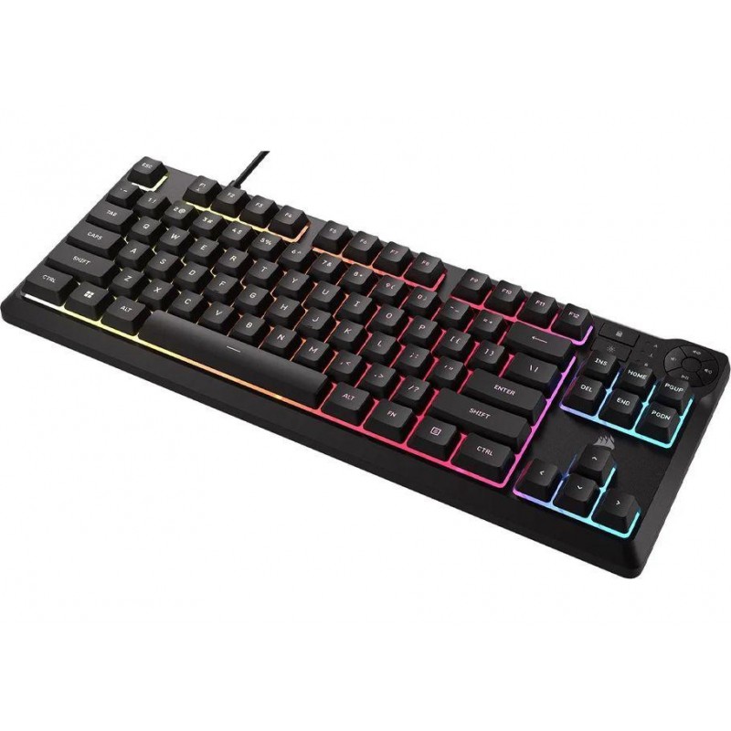 Геймърскa мембранна клавиатура Corsair K55 Core RGB - TKL