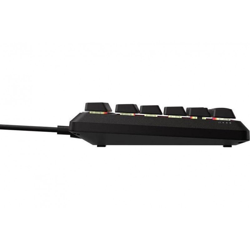 Геймърскa мембранна клавиатура Corsair K55 Core RGB - TKL