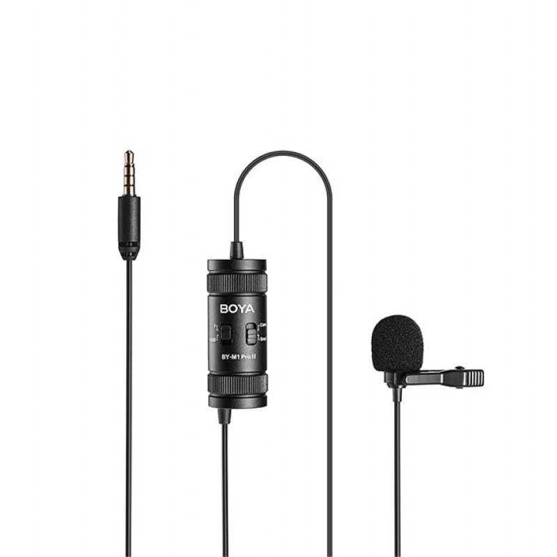 Микрофон брошка BY-M1 PRO II, 3.5mm жак, BOYA-BY-M1-PROII