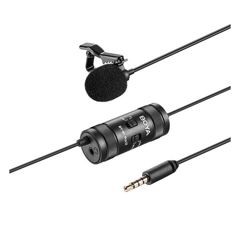 Микрофон брошка BY-M1 PRO II, 3.5mm жак, BOYA-BY-M1-PROII