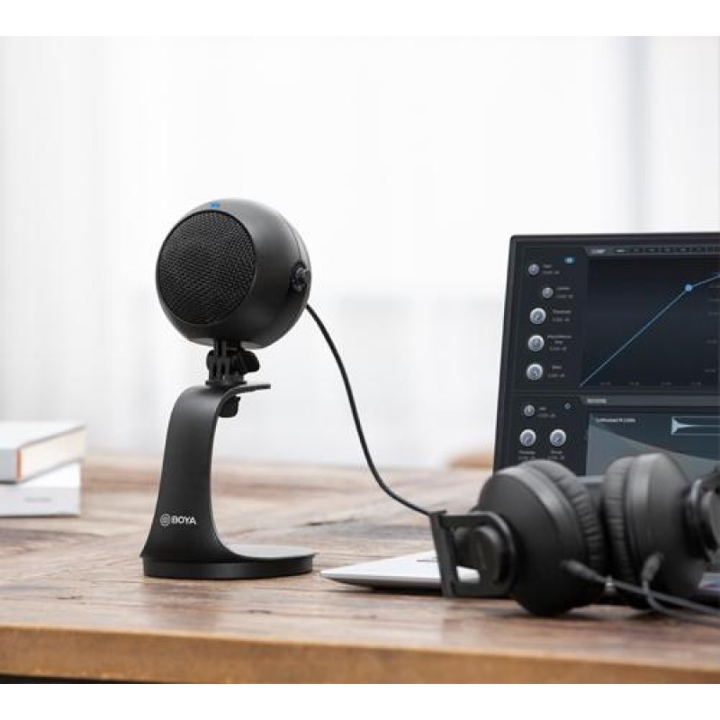 Настолен микрофон BOYA BY-PM300, 3.5mm/USB-C, BOYA-BY-PM300