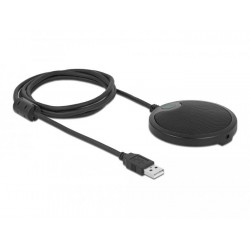 Настолен микрофон Delock 20672, Omnidirectional, USB, Черен