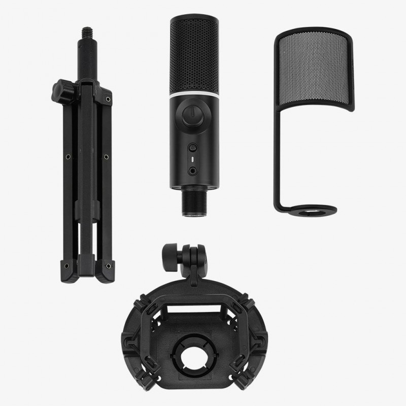 Настолен микрофон Streamplify MIC RGB, USB-A, стойка трипод, SPMC-MZ1C127