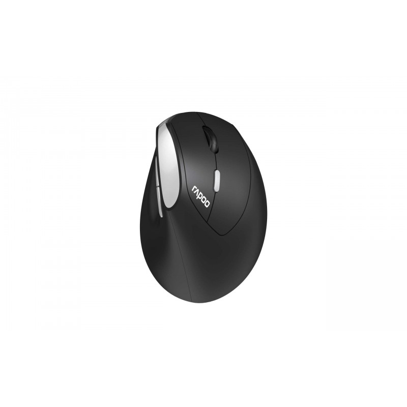 Безжична ергономична мишка RAPOO EV250, 2.4Ghz, 1600dpi, Черен, RAPOO-13531