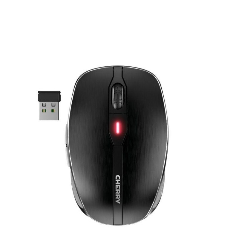 Безжична мишка CHERRY MW 8C ADVANCED, USB, Bluetooth/2.4Ghz, Черна, CHERRY-MOUSE-JW-8100