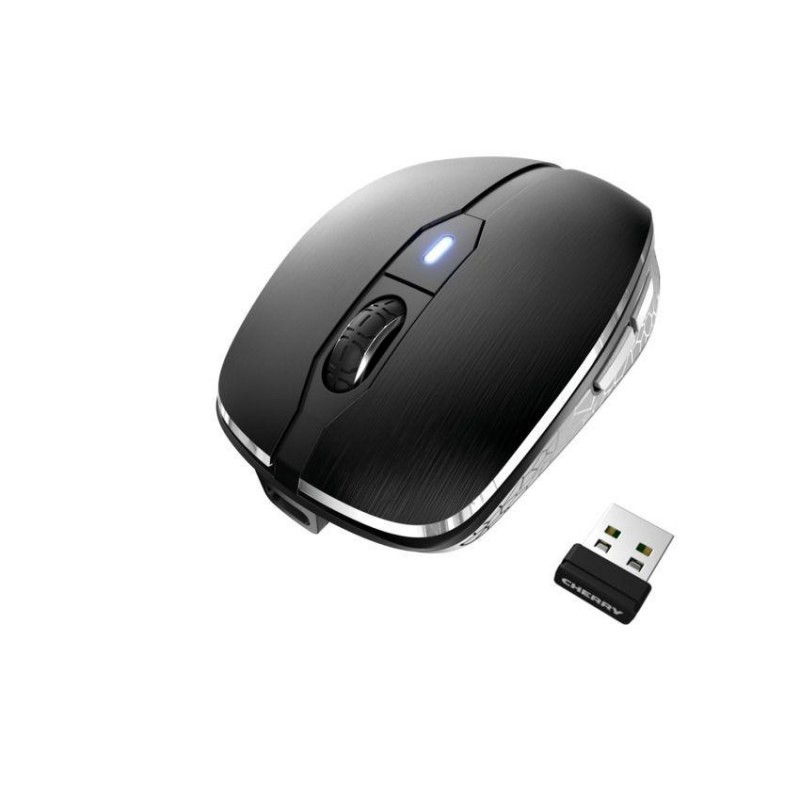 Безжична мишка CHERRY MW 8C ADVANCED, USB, Bluetooth/2.4Ghz, Черна, CHERRY-MOUSE-JW-8100