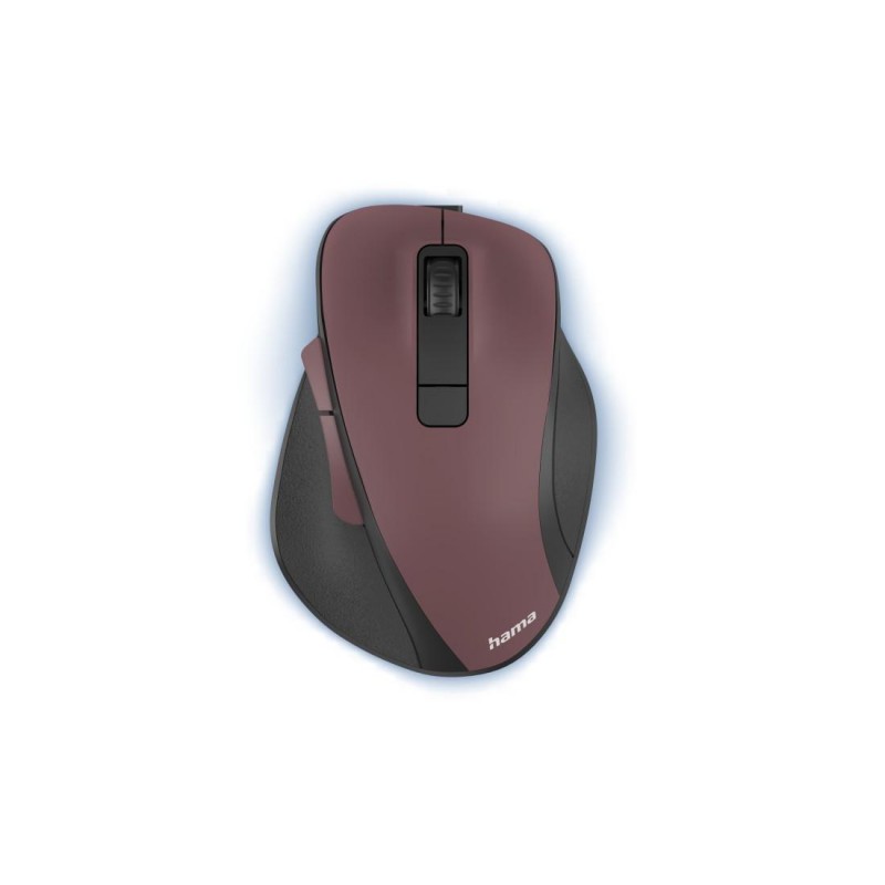 Безжична оптична мишка HAMA MW-500 Recharge , бордо, 6 бут.,800/1200/1600 dpi, безшумна, HAMA-173033