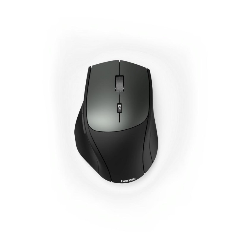 Безжична оптична мишка HAMA MW-600, 2 приемника USB-C/USB-A, 6 бутона, черен-HAMA-182616