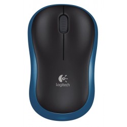 Безжична оптична мишка LOGITECH M185, USB, Син Черен