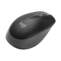 Безжична оптична мишка LOGITECH M190 Full-Size, USB, 1000 dpi, 3 бутона, Черен