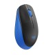 Безжична оптична мишка LOGITECH M190 Full-Size, USB, 1000 dpi, 3 бутона, Син, LOGITECH-MOUSE-M190-BL