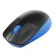 Безжична оптична мишка LOGITECH M190 Full-Size, USB, 1000 dpi, 3 бутона, Син, LOGITECH-MOUSE-M190-BL