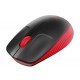 Безжична оптична мишка LOGITECH M190 Full-Size, USB, 1000 dpi, 3 бутона, Червен, LOGITECH-MOUSE-M190-RD