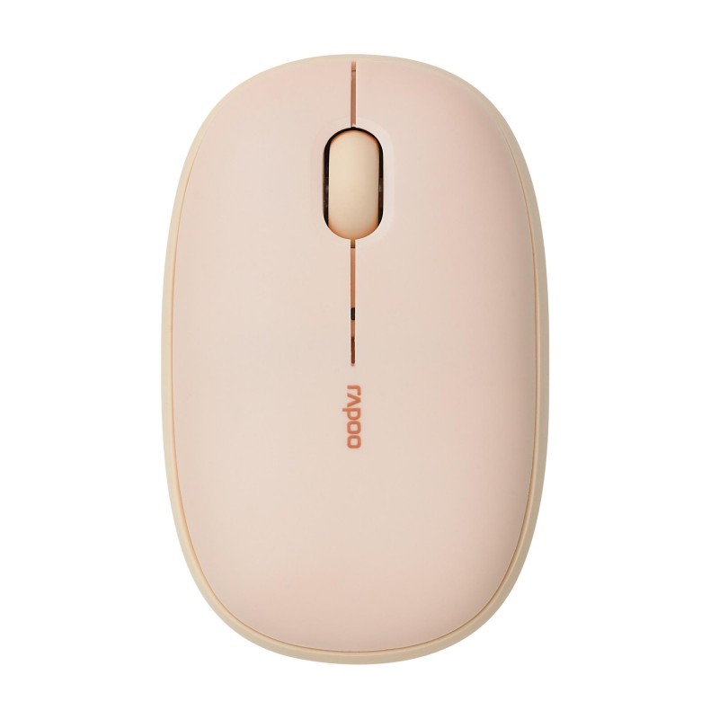 Безжична оптична мишка RAPOO M660, Multi-mode, Свързване с 3 у-ва, Тиха, Бежова, RAPOO-14383