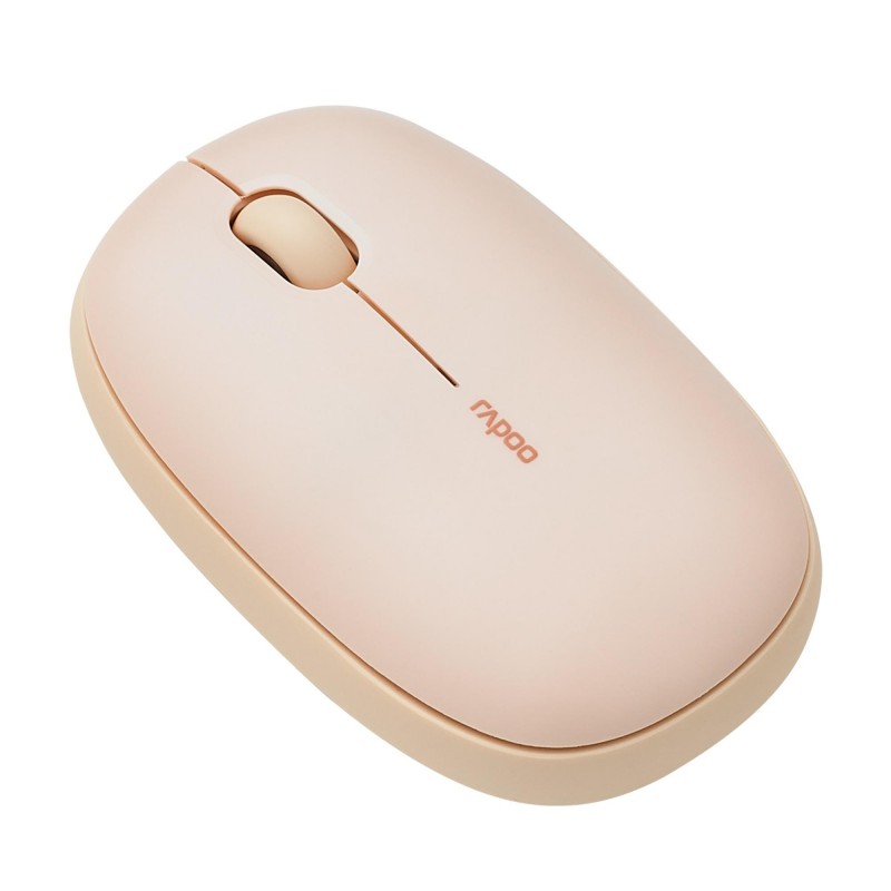 Безжична оптична мишка RAPOO M660, Multi-mode, Свързване с 3 у-ва, Тиха, Бежова, RAPOO-14383
