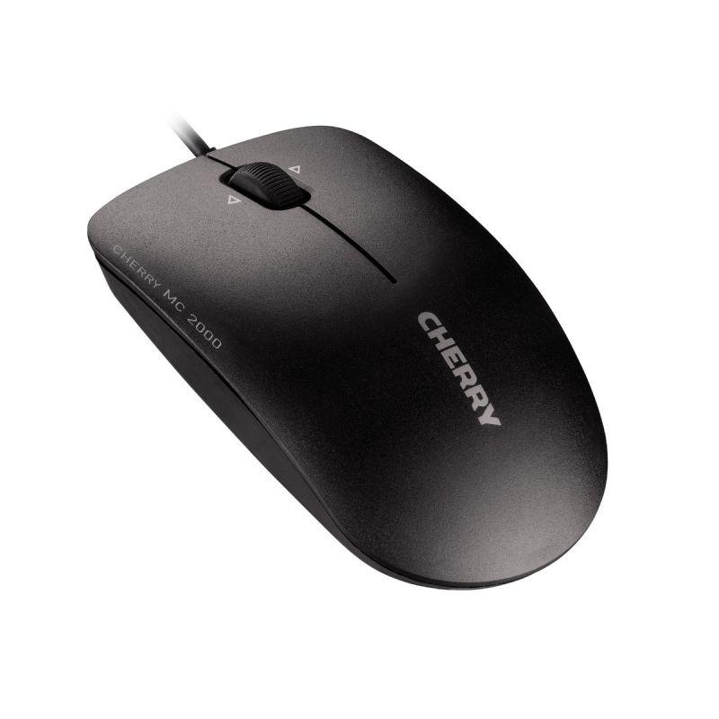 Жична мишка CHERRY MC 2000, 1600dpi, черна, USB-CHERRY-MOUSE-JM-0600-2