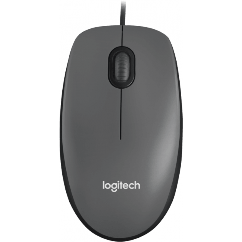 Жична оптична мишка LOGITECH M100, Черен, USB, LOGITECH-MOUSE-M100