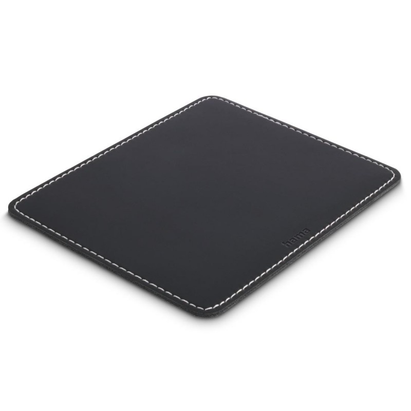 HAMA Пад за мишка "Leather look", Черен, HAMA-126856
