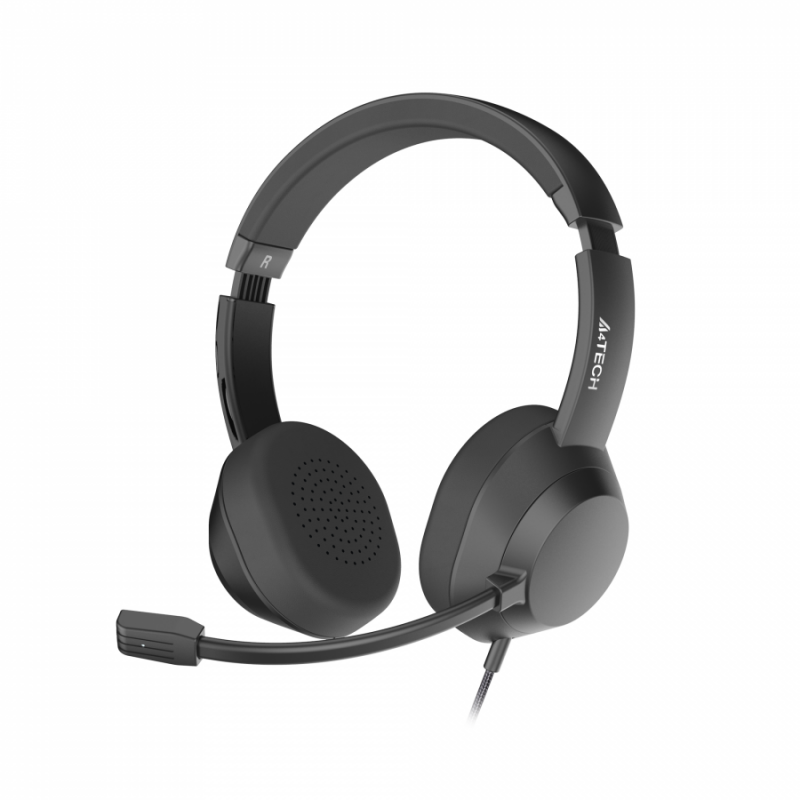 А4tech Fstyler FH150U Слушалки с микрофон USB, Noice Cancelling,леки, черни, A4-HEAD-FH150U-BLACK