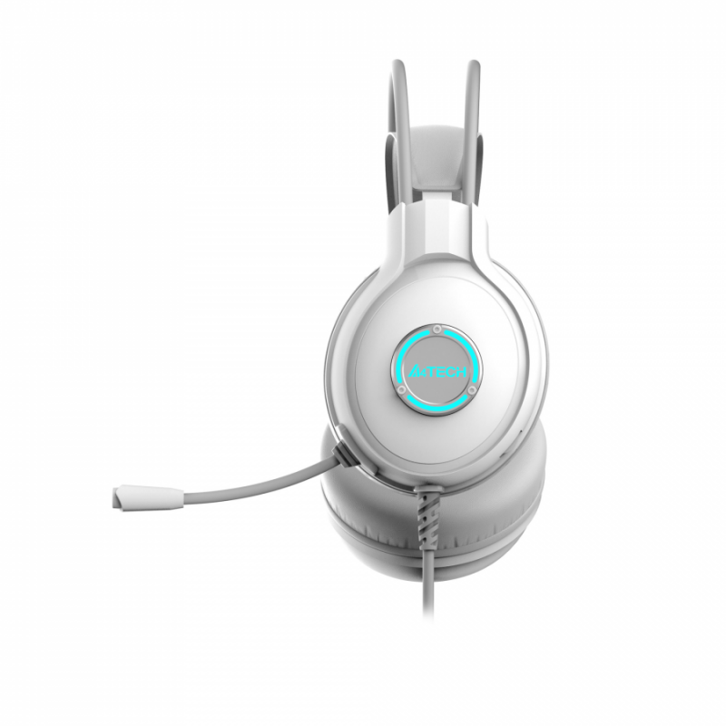 А4tech Fstyler FH300U Слушалки с микрофон USB, Noice Cancelling, бял, A4-HEAD-FH300U-WHITE