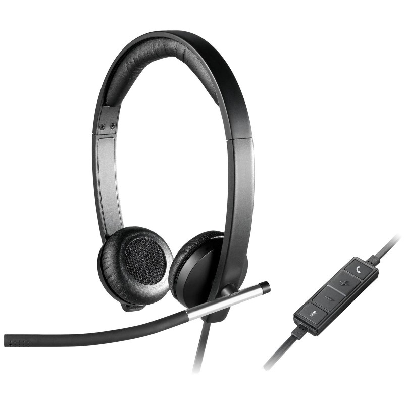 Слушалки с микрофон Logitech H650e, USB, LOGITECH-HEAD-H650e